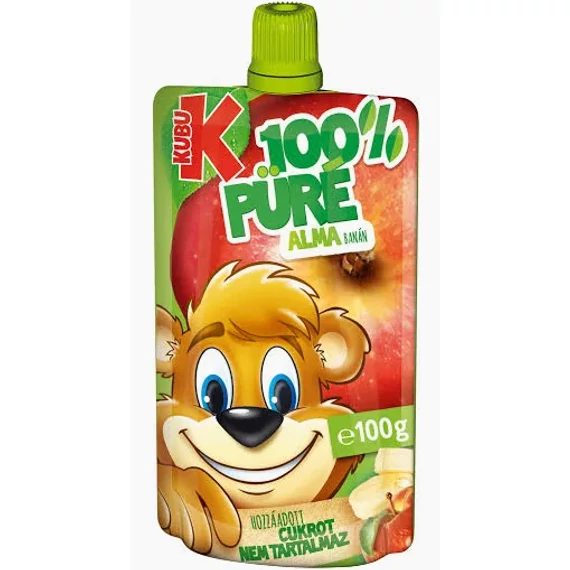 KUBU Gyümölcspüré, banán-alma, 100 g