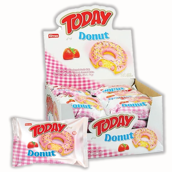 Today Donut 45G Fánk epres töltelékkel